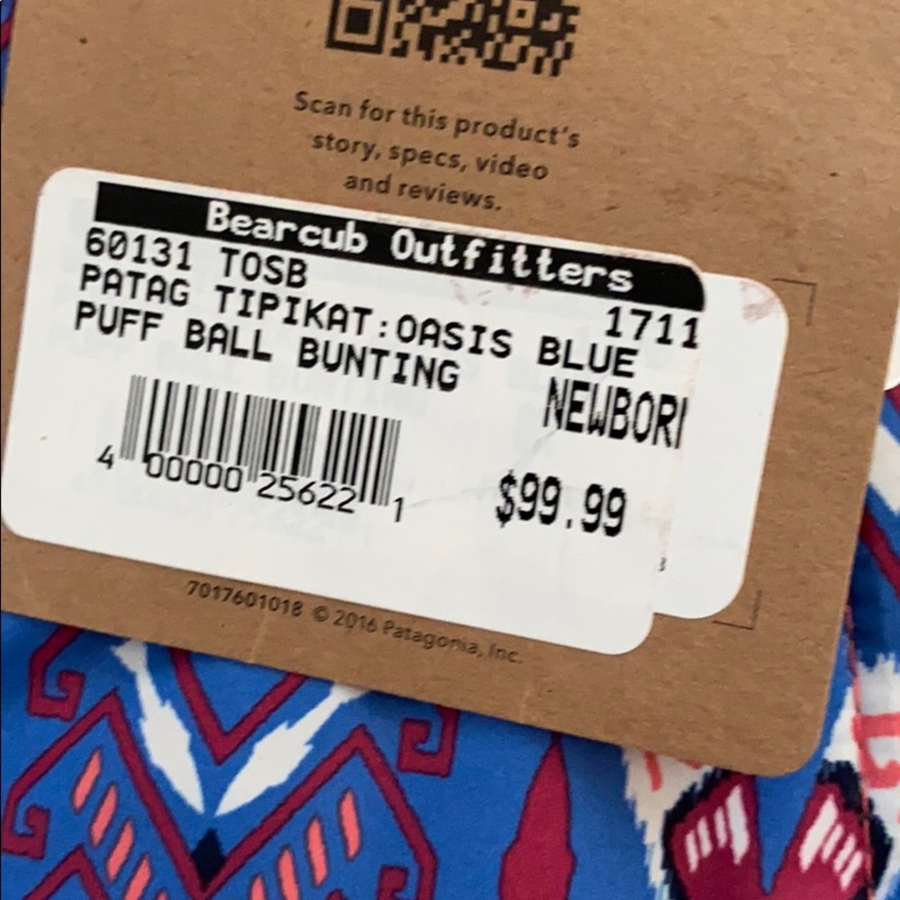 FINAL PRICE! Patagonia Puff Ball Baby Bunting - Picture 3 of 5